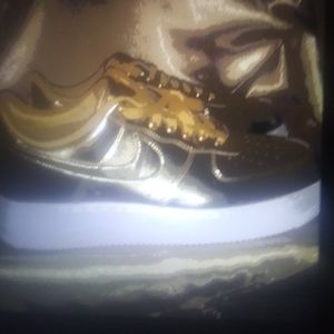 Gold Air Force Ones